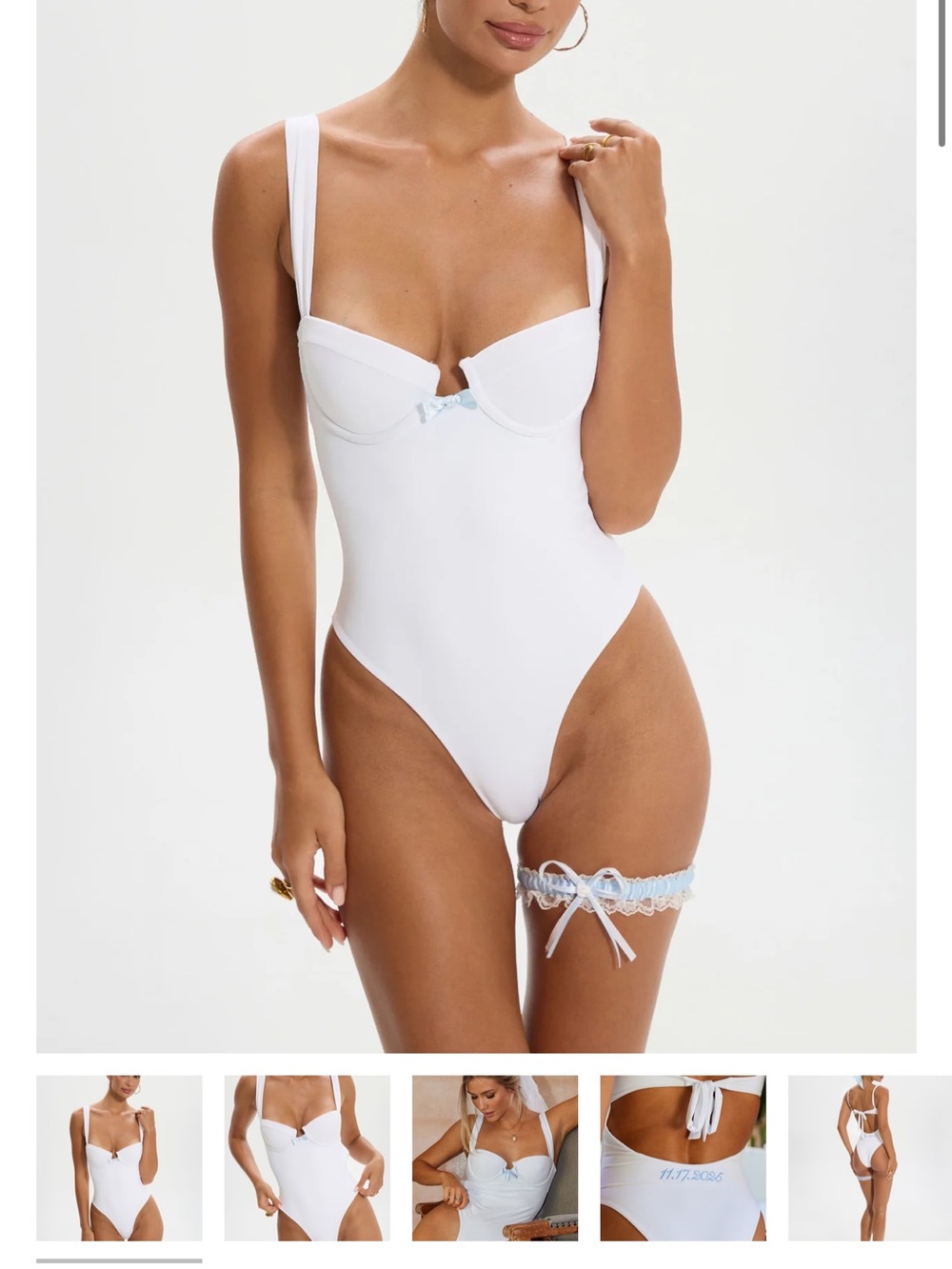 White One-Piece Swimsuit